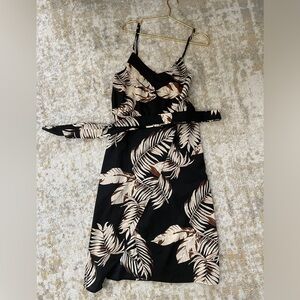 Tropical print dress